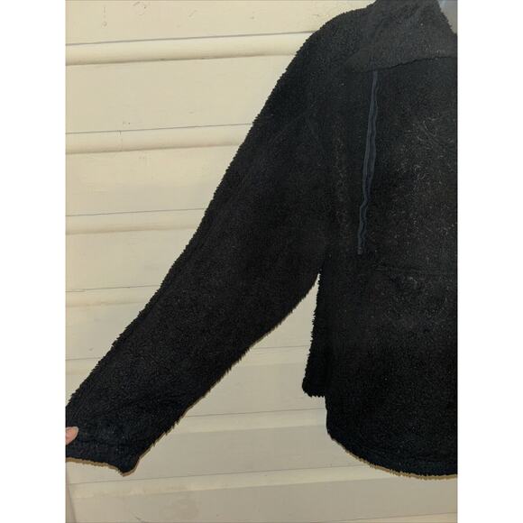 Free People Movement Sherpa Fleece 1/4 Zip Long Sleeve Pullover Sweatshirt Large - Picture 5 of 8